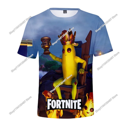 Fortnite Boys Clothes T-Shirt Victory Hero Child Kids T-shirt Battle Royale 3D Girls Short Sleeve Tees T-shirt