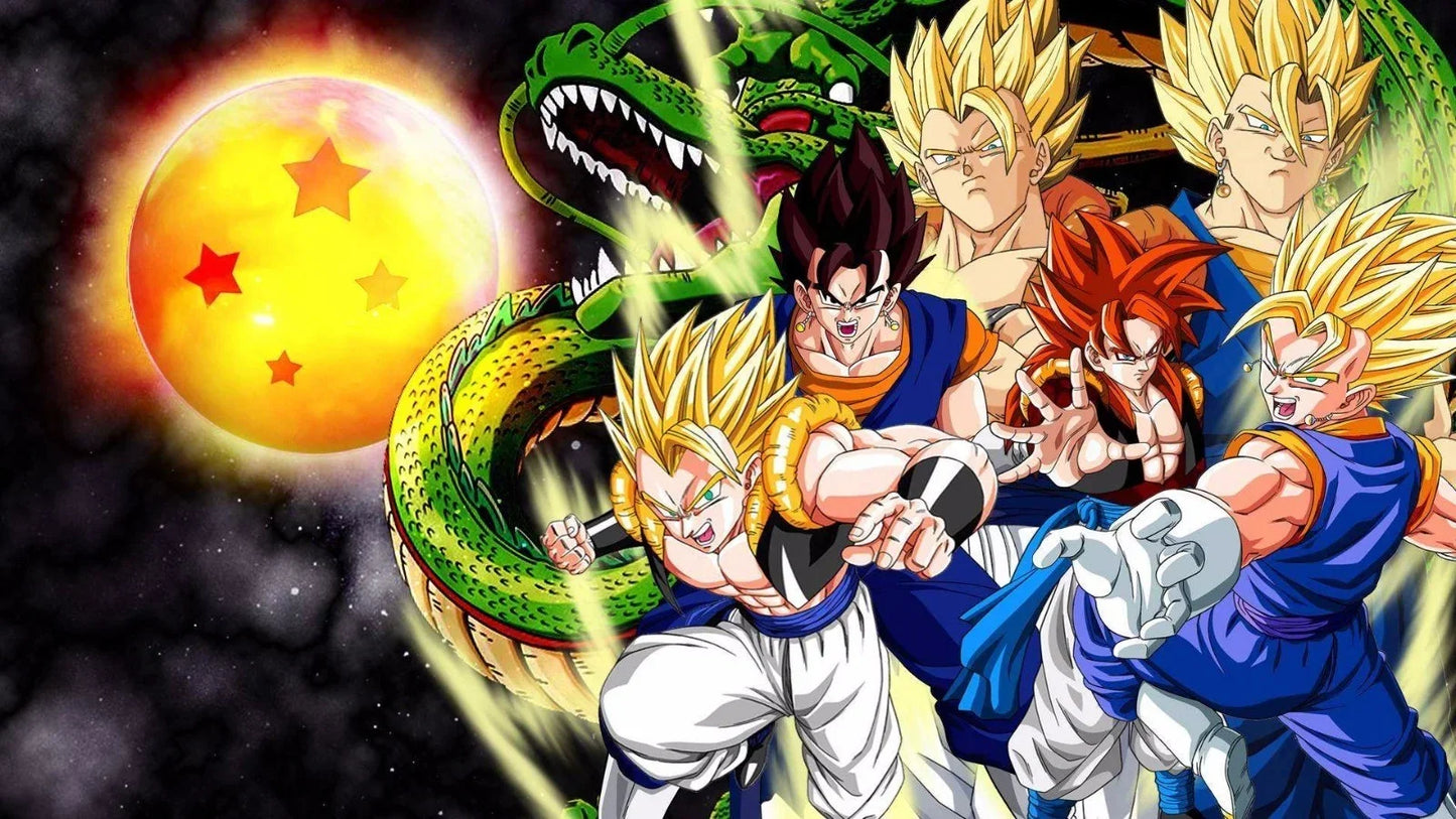 Dragon Ball Z Unisex Casual Anime Streetwear 2-in-1 Shorts Summer Gymnastics Gym Quick Drying Shorts with Drawstring Pocket