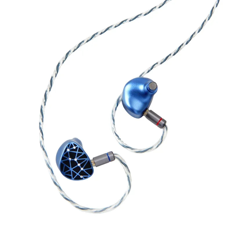 Sound Rhyme SR10 HiFi Earphones 2DD+4BA Hybrid Wired In-Ear Monitors, High Resolution Music Earphones with Detachable Cable, 2.5mm 3.5mm 4.4mm Plug