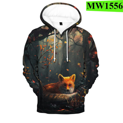 Hip Hop Popular Novelty Comfortable New Fox 3D Print Hoodies Sweatshirts Men/Women Sweatshirt Adult/Child Casual Pullovers