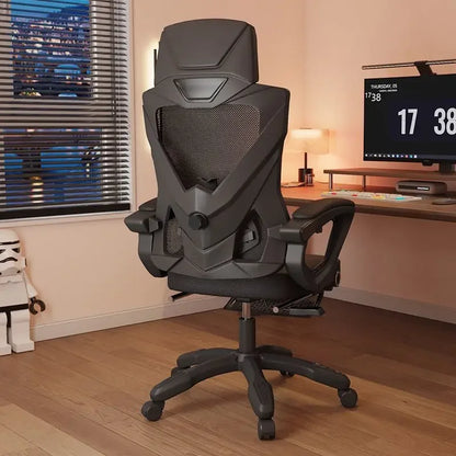 Ergonomic Reclining Office Chair with Lumbar Support, Adjustable Height Computer Chair, Comfortable Student Desk Chair, Gaming Chair for Home Office
