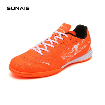SUNAIS IN Chaussures de football en salle à semelle plate antidérapante pour terrains en bois/ciment 835233