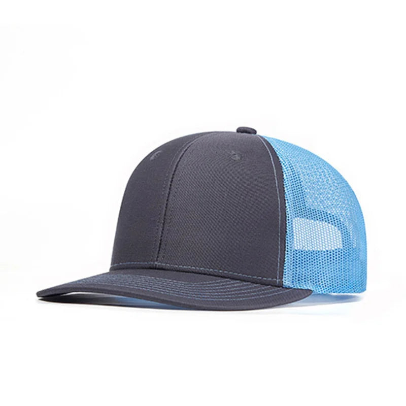 Hot Sale Summer Mesh Baseball Cap Men Women Slight Curved Snapback Trucker Hat Unisex Casual Outdoor Breathable Dad Cap Gorras