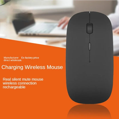Rechargeable Type-C Wireless Mouse with USB Dual Receiver, Silent Ergonomic Wireless Mouse, Adjustable 1600 DPI Computer Mouse for Laptop & PC