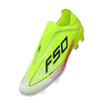 Men's Athletic Soccer Cleats Lightweight Comfortable Non-Slip Football Boots Training Shoes for Outdoor Grass Turf Competition