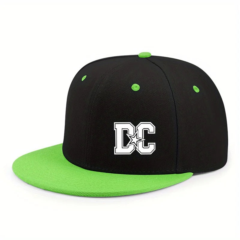 Unisex Letter Print Hip-hop Snapback Cap Outdoor Adjustable Casual Baseball Caps Sunscreen Sun Hat Streetwear