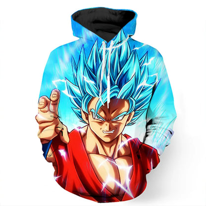 Dragon Ball Hoodie for Boys and Girls, New Autumn and Winter Style Creative Loose and Versatile Hooded Sweatshirt