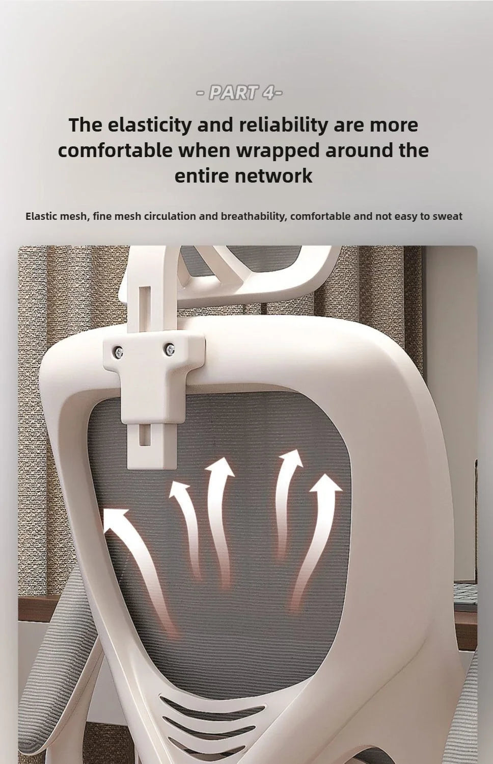 Ergonomic Office Chair with Comfortable Backrest, Computer Desk Chair, Student Study Chair, E-Sports Gaming Chair for Home Office