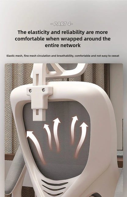 Ergonomic Office Chair with Comfortable Backrest, Computer Desk Chair, Student Study Chair, E-Sports Gaming Chair for Home Office