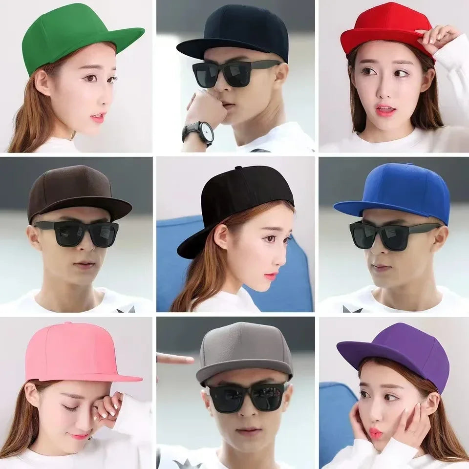 Big Bone Man Plus Size Baseball Caps Adult Flat Peak Hip Hop Fitted Hat Men Women Large hats Snapback Cap size 6 3/4 to 8