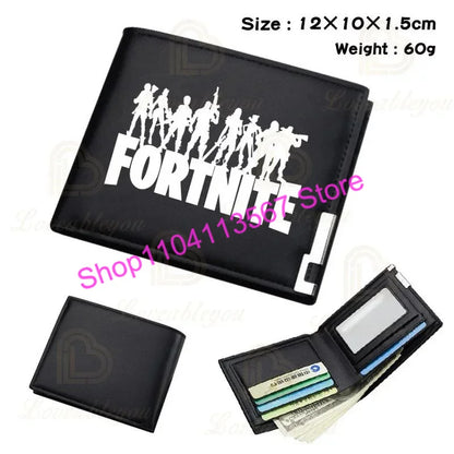 Fortnite Anime Figures Wallet Victory Royale PU Leather Purse Coin Holder Money Clutch Wristlet Cover Wallet Card Holder