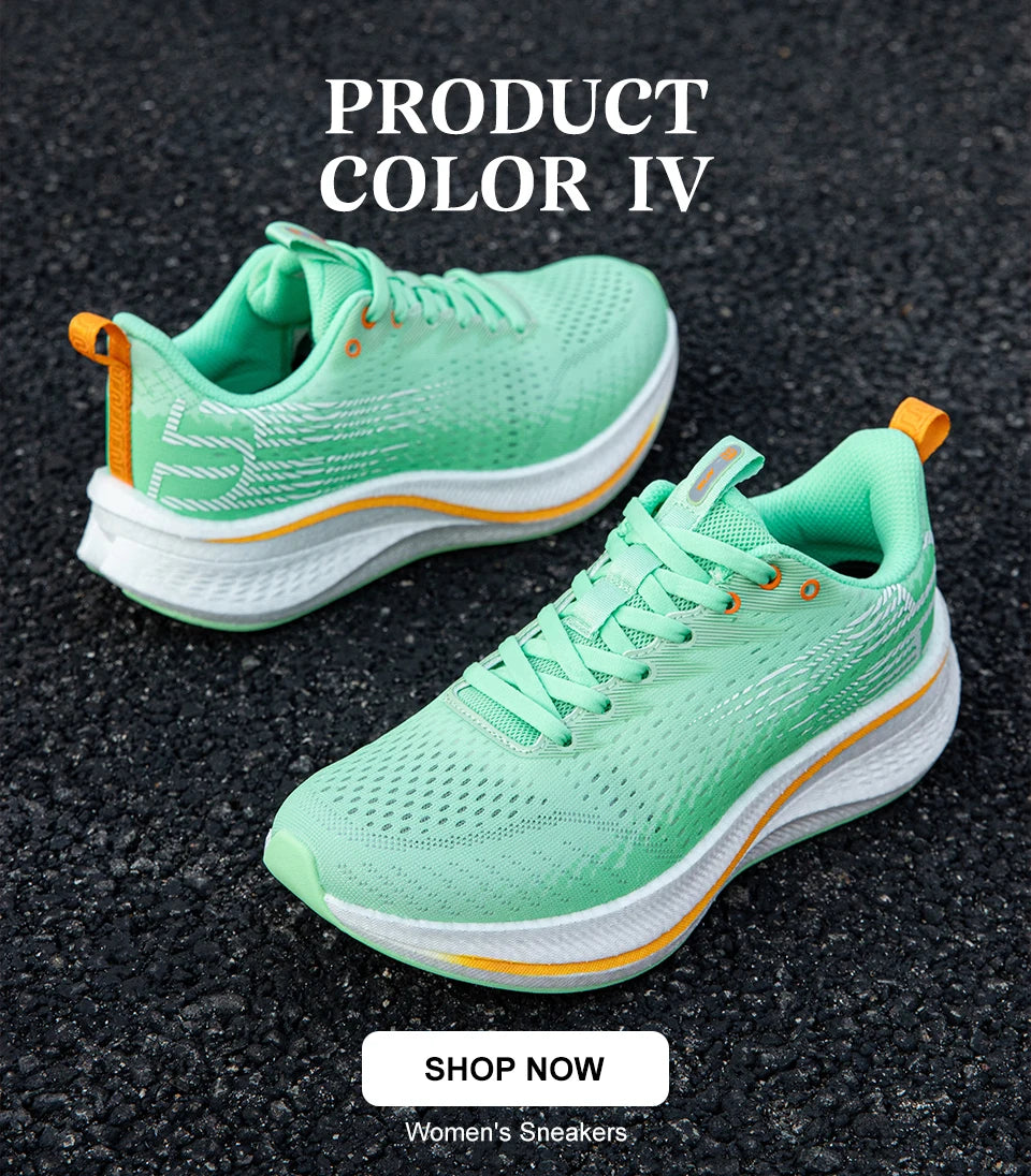 Baasploa Women’s Professional Running Shoes Outdoor Carbon Plate Non-Slip Sports Shoes Female Casual Breathable Jogging Sneakers