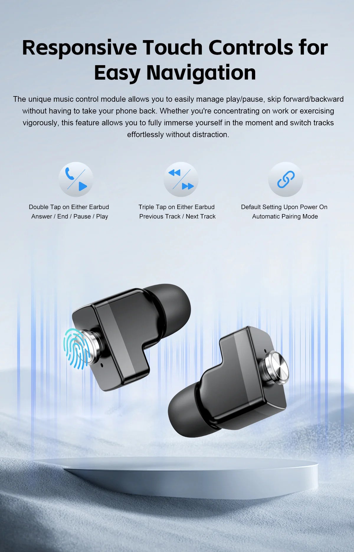 2026 New Smart Watch 2 in 1 With Earphone Smartwatch Bluetooth Call Men Watch Track Heart Rate Monitor Play Music SmartWatch
