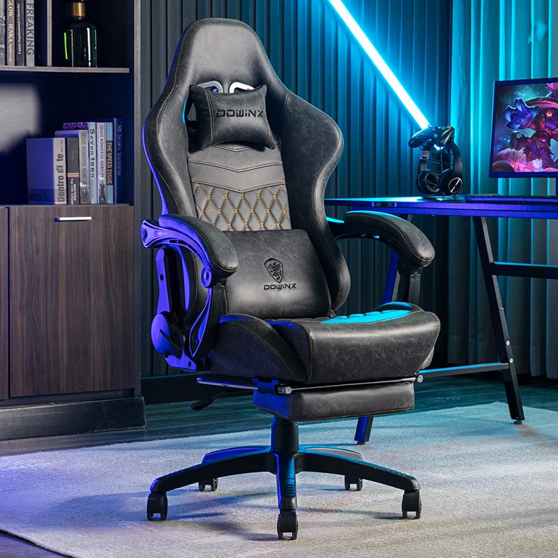 Ergonomic High Back Office Chair with Lumbar Support, Adjustable Reclining Swivel Computer Desk Chair for Home Office, Study & Bedroom