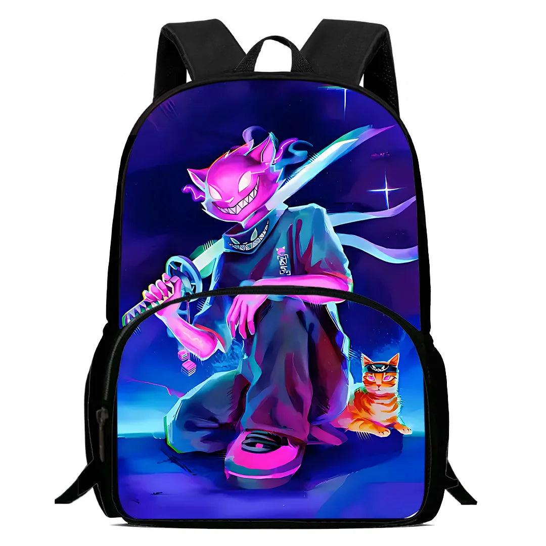 Hot Game Design Child Backpacks Lunch Bag Pencil Case Large Capacity School Bags for Boys and Girls Best Gift Fortnite