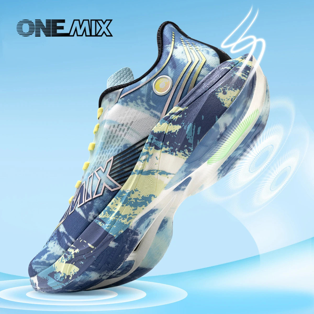 ONEMIX Nowe buty do biegania maratońskiego z podeszwą z nylonu i włókna węglowego – amortyzujące, profesjonalne, zapewniające stabilne wsparcie, ultralekkie, z doskonałym odbiciem
