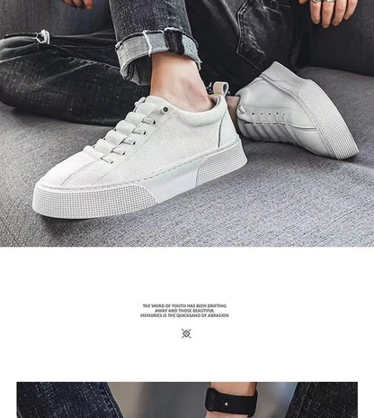 Vyriški sportiniai bateliai, kasdieniai batai, vyriški plokščiapadžiai batai, „Zapatillas Hombre“, lengvi, pagaminti iš PU odos, kvėpuojantys batai, vyriški balti sportiniai teniso bateliai