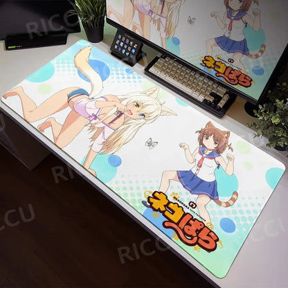 Nekopara XXL Home HD Computer Computer Desk Mouse Anime Large Mouse Pad Office Laptop Computer Desktop mat Game Accessories Tech