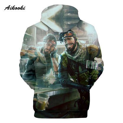 Personality 3D Printed Game Apex Legends Hoodies Sweatshirts Men Women High Quality Hoody Game Long Sleeve Plus Size Hoodies