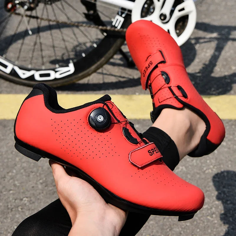 Kerékpáros cipő MTB, országúti, sportos, gyors kerékpáros cipő férfiaknak és nőknek, hegyi versenyzéshez, lapos talpú, SPD, Zapatillas Ciclismo MTB