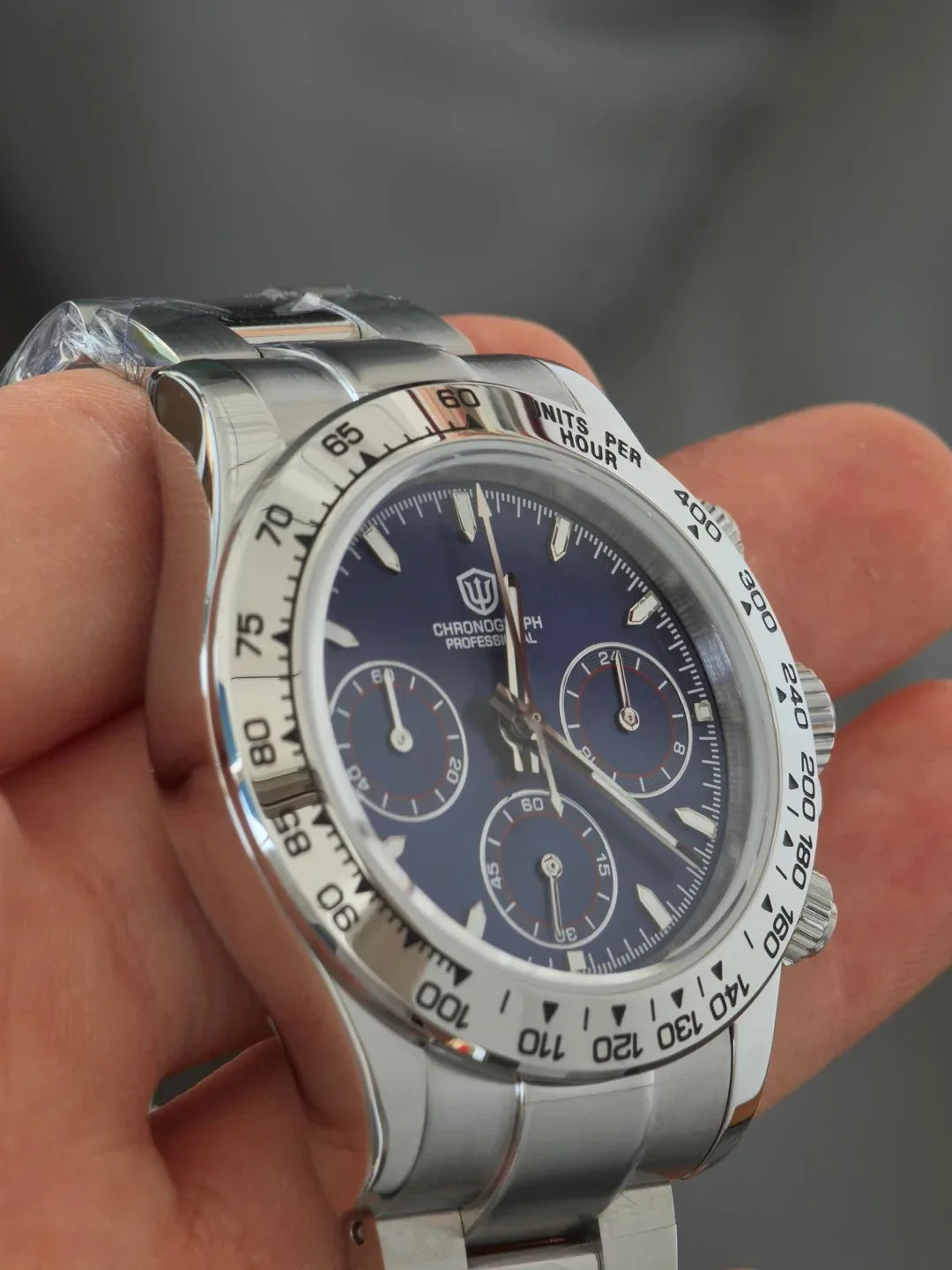Watchdives WD16500 V2 Men Watch VK63 Quartz Movement Chronograph Wristwatch Stainless Steel Sapphire Crystal Luminous Watches