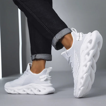 Men Sneakers Comfortable Breathable Mesh Tennis Outdoor Sports Running Gym Jogging Shoes Flat Lightweight Walking Shoes for Men