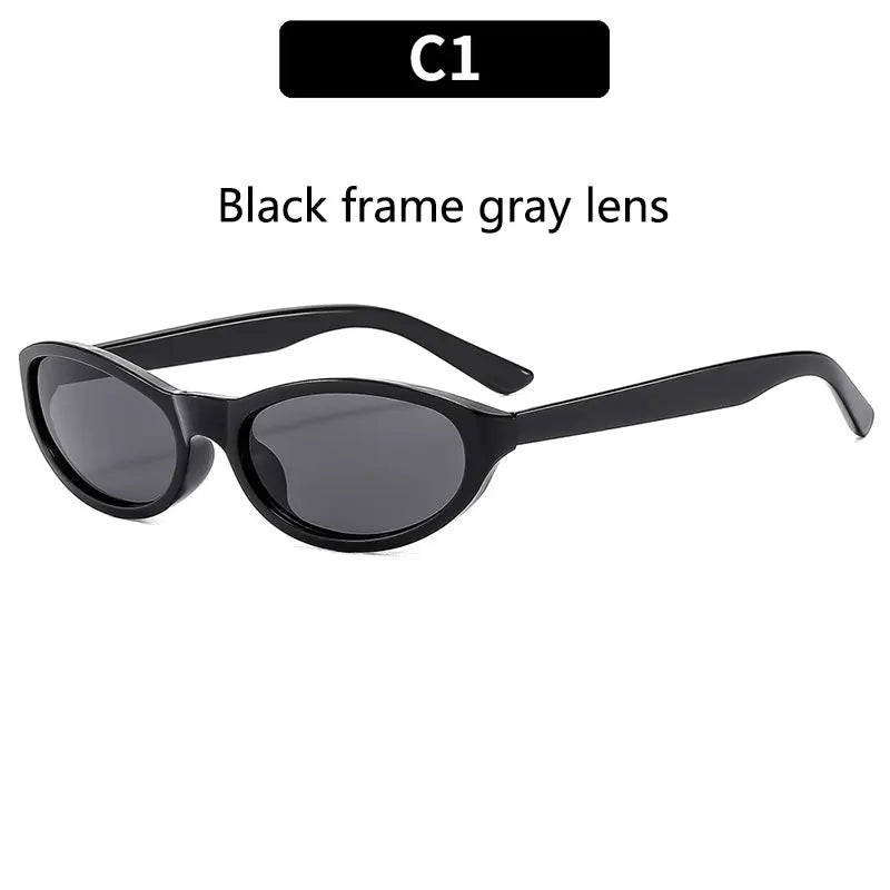 BOYSEEN Men's Hip Hop Style Sunglasses Narrow Frame Orange Eyewear UV400 Travel Beach Sunglasses U400