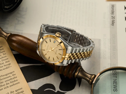 Baltany S4102 Business Men's Automatic Mechanical Wristwatch 36mm Linen Dial Engine Turned Bezel NH35 Luxury Dress Watch