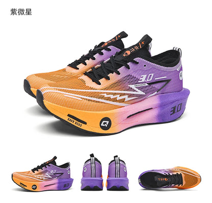 Running Shoes Specialty Men Marathon Sports Carbon Plate Breathable Ultralight Women Comfortable Athletic Cushion Stability Sneakers