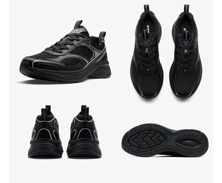 Xtep Y2K casual sneakers voor heren, comfortabele retro lichtgewicht hardloop- en sportschoenen voor koppels, winter, 874219320004