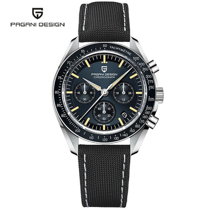 PAGANI DESIGN 2026 New V6 Moon Watches Men Luxury Quartz Watch For Men Speed Sport Chronograph AR Sapphire crystal Wristwatch