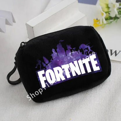 Fortnite Boys Girls Plush Coin Purse Cute Fashion Portable Wallet Cartoon Anime ID Card Storage Bag Children Birthday Gifts