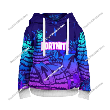 Game Fortnite Cosplay Hoodies Children's Adult Unisex Sweatshirt Pullover Hoodies Coat Casual Uniforms Halloween Outfits
