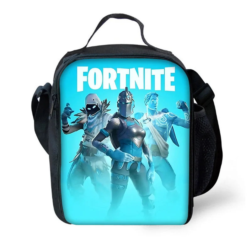 Hot Game Design Child Backpacks Lunch Bag Pencil Case Large Capacity School Bags for Boys and Girls Best Gift Fortnite
