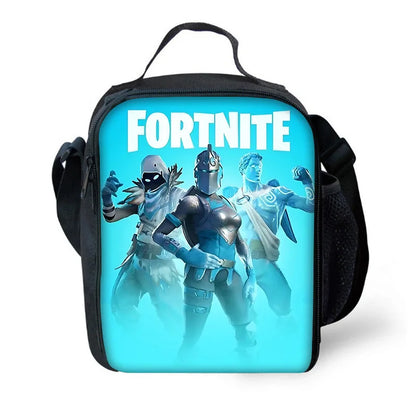 Hot Game Design Child Backpacks Lunch Bag Pencil Case Large Capacity School Bags for Boys and Girls Best Gift Fortnite
