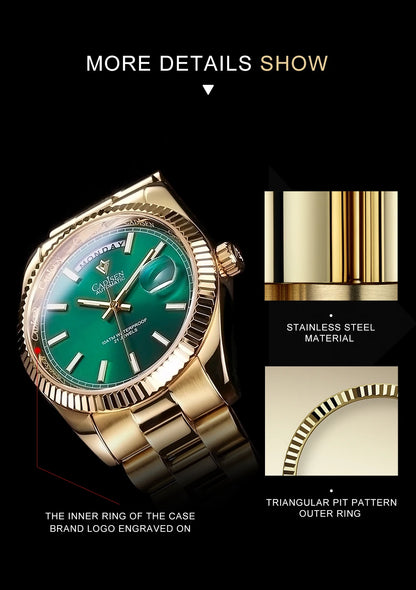 CADISEN DD40 Men Watches Luxury Automatic Watch Men AR Sapphire Glass Mechanical Wristwatch Men 10Bar MIYOTA 8285 Movt 2023 New