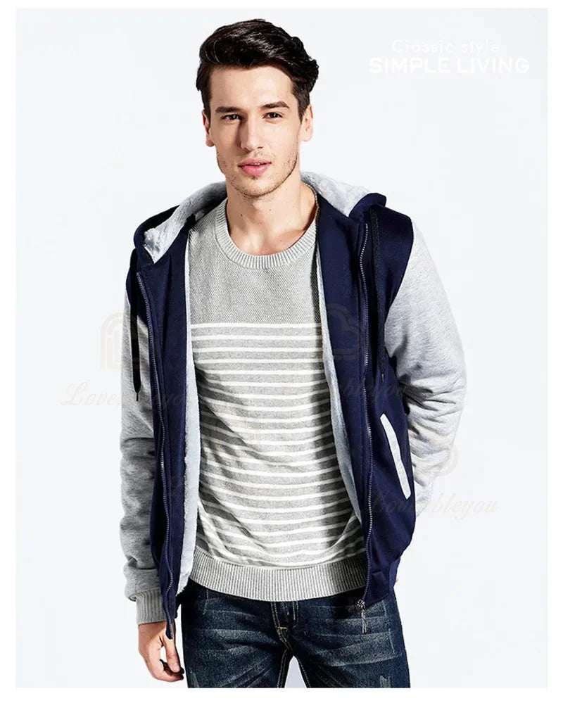New Arrival Fortnite Men Cool Sweatshirt Battle Game Coat Winter Thick Fleece Warm Zipper Harajuku Hoodie Streetwear
