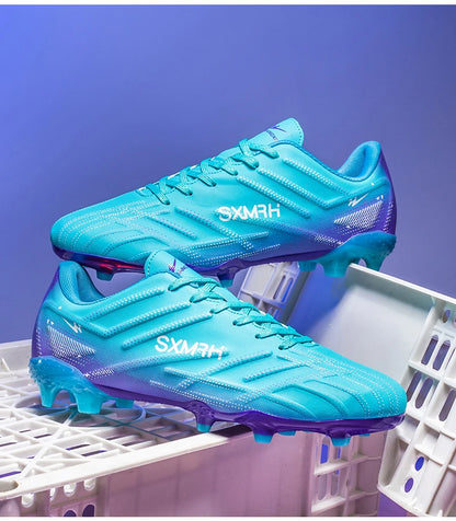 Double Star Adult Youth AG Soccer Cleats Non Slip Durable Artificial Natural Grass Football Shoes for Training Match Men Women