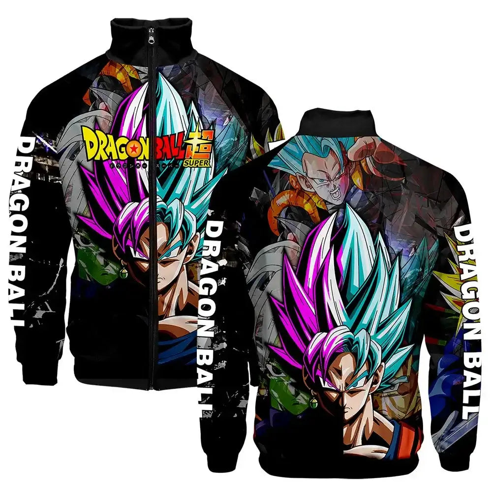 Dragon Ball 3D Print Zipper Hoodie Cool Fashion Men/Women/Kids Long Sleeve Hoodies Sweatshirt Casual Cosplay Jacket Clothes, Produit gaming premium Fraquane