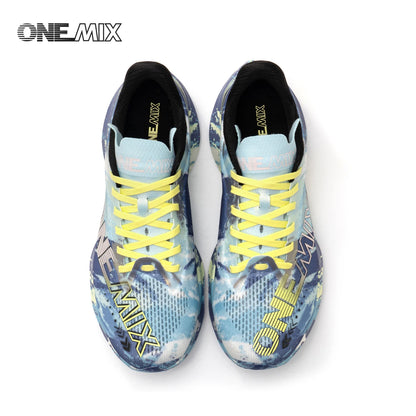 ONEMIX Nowe buty do biegania maratońskiego z podeszwą z nylonu i włókna węglowego – amortyzujące, profesjonalne, zapewniające stabilne wsparcie, ultralekkie, z doskonałym odbiciem