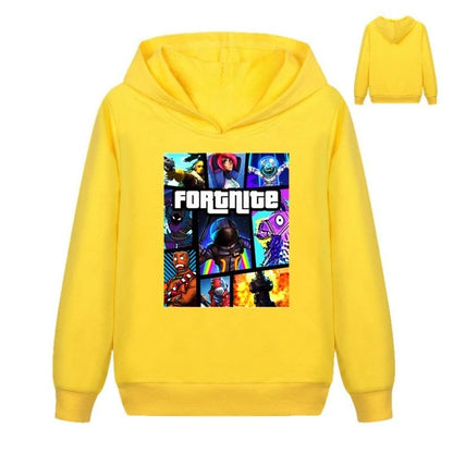 Fortnite Game Printed Children's Hoodies Cartoon Comfortable Suit Loose Long Sleeve Tops Autumn Winter Clothes