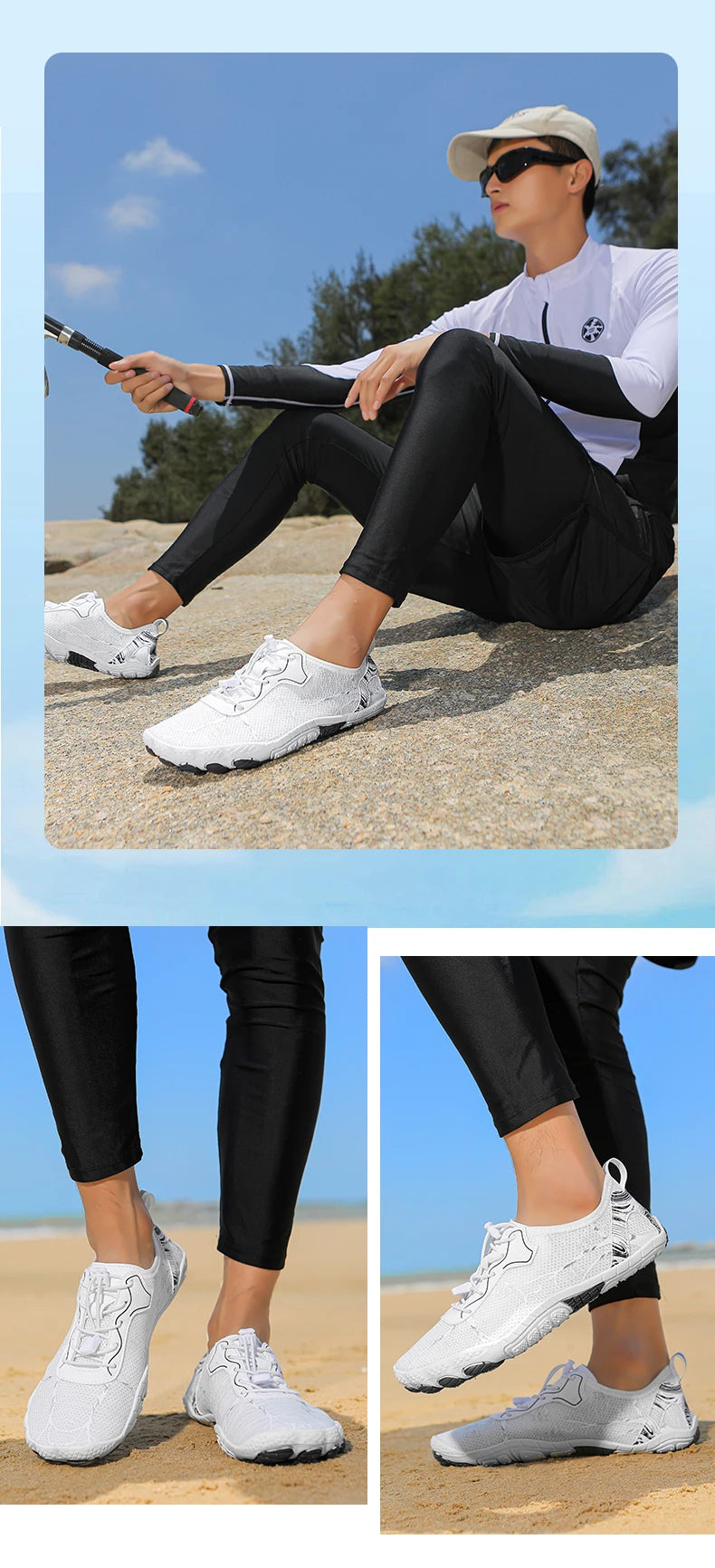 Barefoot Shoes Men and Women Outdoor Beach Shoes Quick-Drying Non-Slip Shoes, Water Sports Indoor Fitness Shoes, Sports Shoes