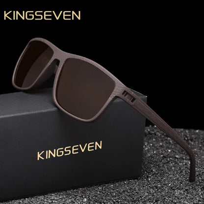 KINGSEVEN Fashion Polarized Sunglasses For Men UV400 Glasses  Rectangle Eyewear Fishing Driving Glasses Holiday