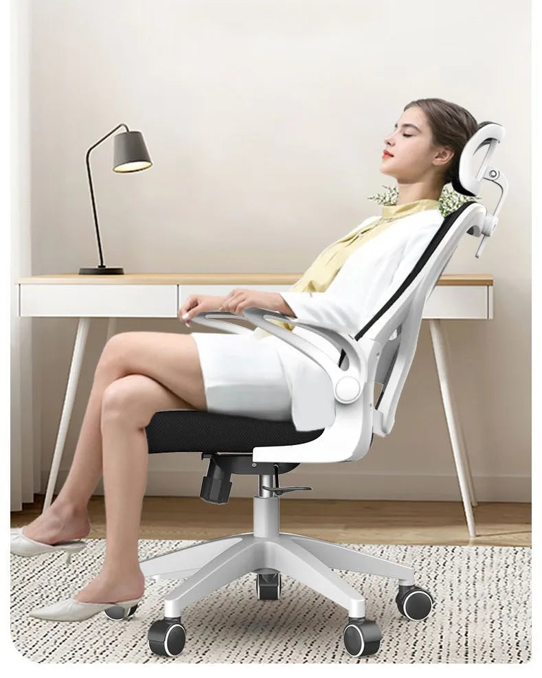 Bluesdeer-Chaise de bureau en maille réglable, chaise de travail à dossier haut, soutien lombaire, repos de sauna réglable, recommandé pour la maison