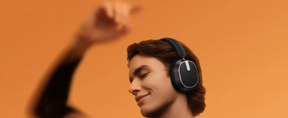 Active Noise Cancelling Headphones Bluetooth 6.0 Wireless Over-Ear Headphones Foldable with LED Power Display & 6-Mic ENC Calls