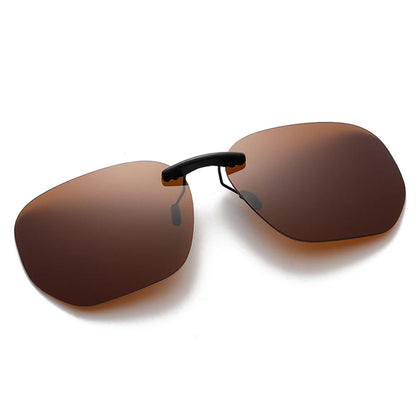 KLASSNUM Driving Clip On Sunglasses for Men Myopia Eyeglasses Polarized Women Square Night Vision Fishing UV400 Sun Glasses 2023