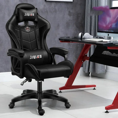RGB Gaming Chair Ergonomic Computer Chair with Massage Function, Reclining Office Chair, Swivel Gamer Chair with Adjustable Height and Armrests