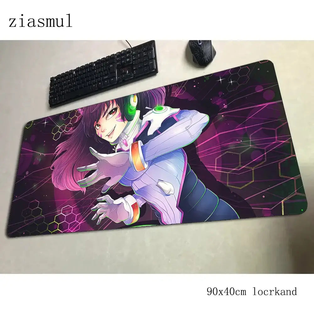 Tappetino per mouse Overwatch 90x40cm, tappetino gaming estetico, splendido tappetino personalizzato per gamer, base per mouse e tastiera PC