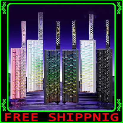 AULA Mini60 HE Magnetic Switch Keyboard RGB Tri Mode Wireless Mechanical Keyboard 8000Hz 0.01mm RT Gaming Keyboard Gamer Gifts