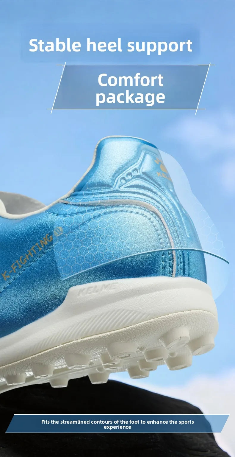 Kelme Men‘s Tf Football Boots Soccer Cleats Youth Artificial Natural Grass Professional Match Training Turf Shoes Short Studs